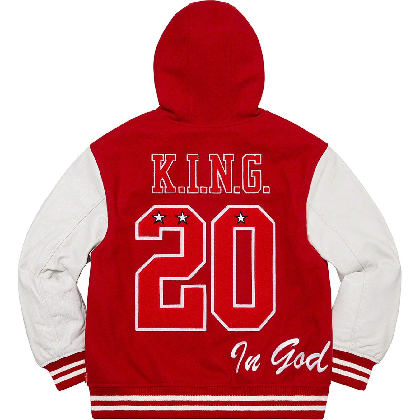 King Hooded Varsity Jacket view 3